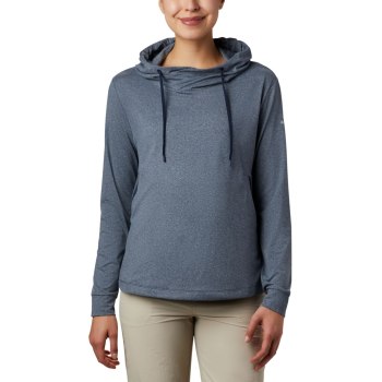 Columbia PFG Slack Water Knit, Sudaderas Con Capucha Azul Marino Para Mujer | 841962-HFU